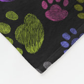 Pup Paw Fleece Dog Blanket, Small (Hoek)