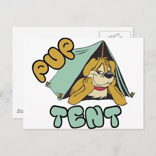 Pup Tent Camping Briefkaart (Voorkant / Achterkant)