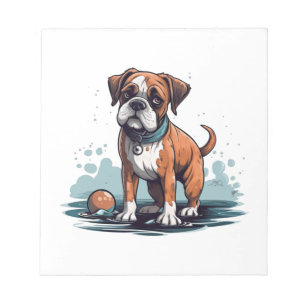 PupArt Design Boxershorts - Grappige Hond Grafiek Notitieblok