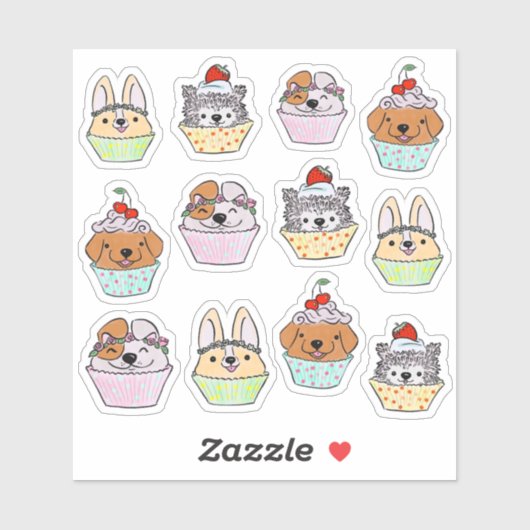 Pupcake Sticker Set (Vel)