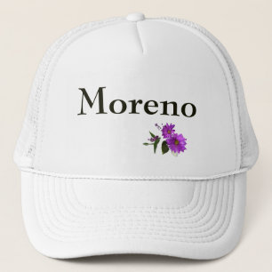 Puple Daisies Design- Olijfbelettering Trucker Pet