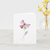 Puple Petals Kaart (Gele Bloem)