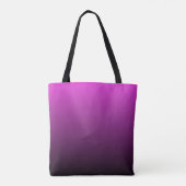 Puple to Black Gradient Ombre Print  Tote Bag (Achterkant)