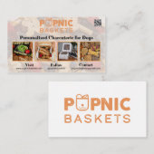 Pupnic Baskets Biz Visitekaartje (Voorkant / Achterkant)