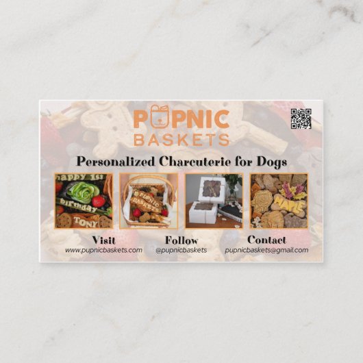 Pupnic Baskets Biz Visitekaartje (Voorkant)