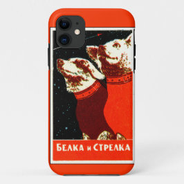 Pupniks Belka & Strelka Sovjet Space Dogs iphone5 iPhone 11 Hoesje