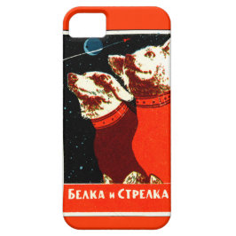 Pupniks Belka & Strelka Sovjet Space Dogs iphone5 iPhone 11 Hoesje