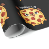 Pupperoni Pizza Grappige Pizza Pun Donker BG Cadeaupapier (Rol Hoek)