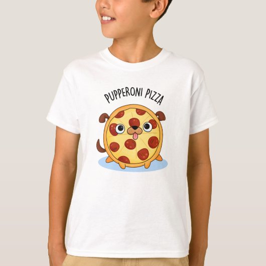 Pupperoni Pizza Grappige Pizza Pun T-shirt (Voorkant)