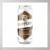 Puppers Officieel Waynes favoriete bier Poster (Voorkant)