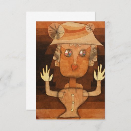 Puppet by Paul Klee Bedankkaart (Voorkant / Achterkant)