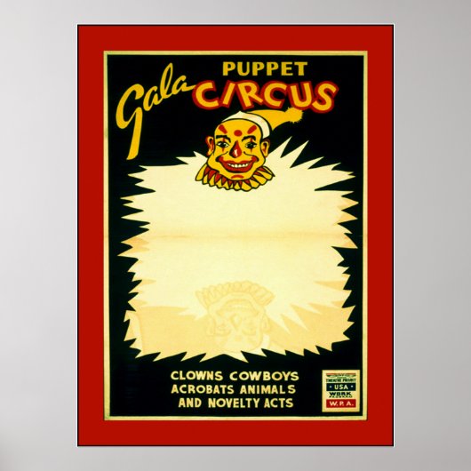 Puppet Circus Poster (Voorkant)