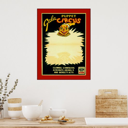 Puppet Circus Poster (Keuken)