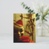 Puppet Face Briefkaart (Staand voorkant)