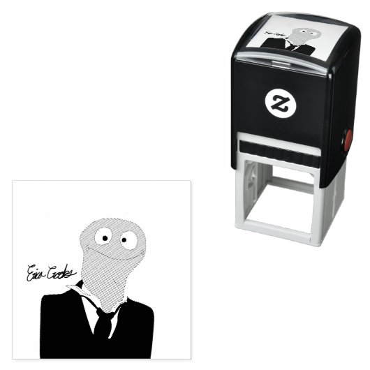 Puppet looking at you  zelfinktende stempel (In situ)