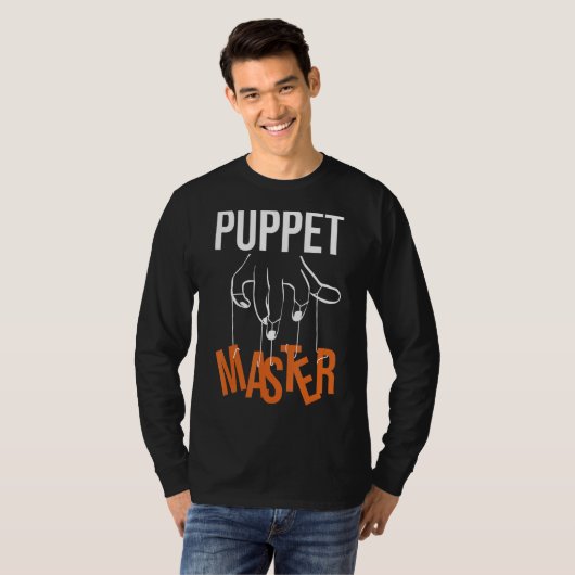 Puppet Master Ventriloquist Ventriloquism Puppetee T-shirt (Voorkant volledig)