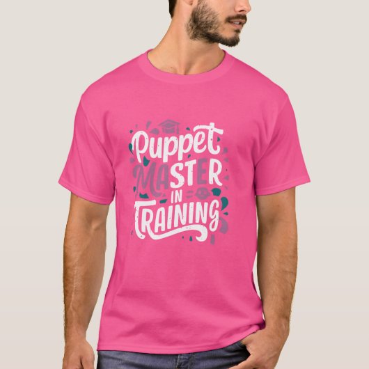 Puppet Meesterschap Shadow Play Ventriloquist Perf T-shirt (Voorkant)