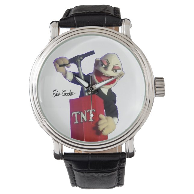 Puppet punk with TNT plunger Horloge (Voorkant)