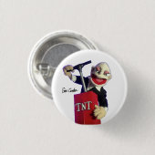 Puppet punk with TNT plunger Ronde Button 3,2 Cm (Voorkant /achterkant)