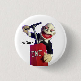 Puppet punk with TNT plunger Ronde Button 3,2 Cm