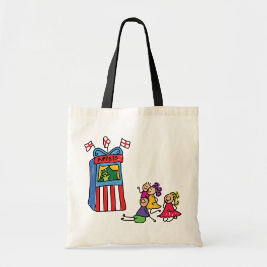Puppet Show Canvas tas (Voorkant)