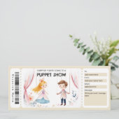 Puppet Show Gift Certificate Kaart (Staand voorkant)