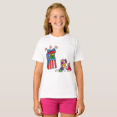 Puppet Show Meisjes T-shirt (Voorkant volledig)