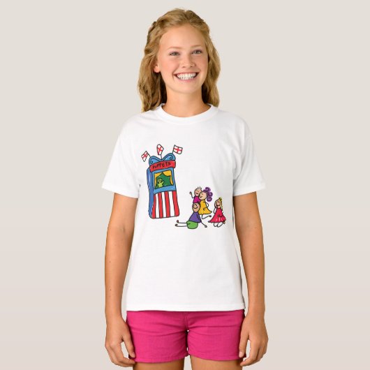 Puppet Show Meisjes T-shirt (Voorkant volledig)