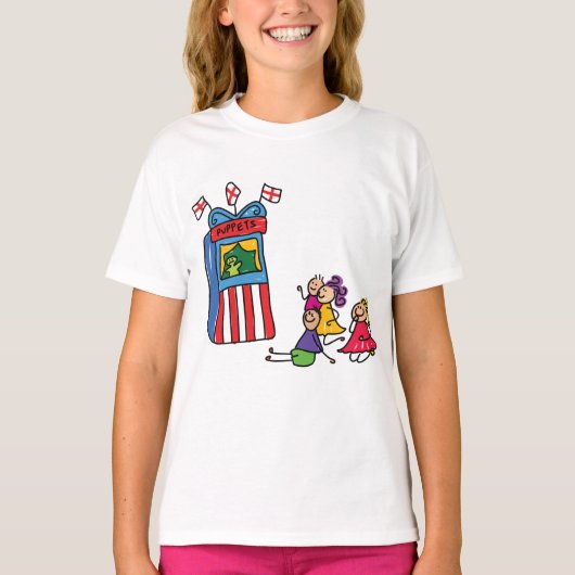 Puppet Show Meisjes T-shirt (Voorkant)