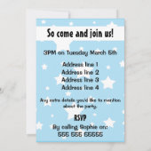 Puppet show Party Invitation Kaart (Achterkant)