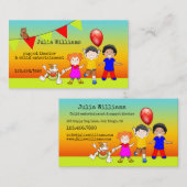 Puppet Theater Child Entertainment Visitekaartje (Voorkant / Achterkant)