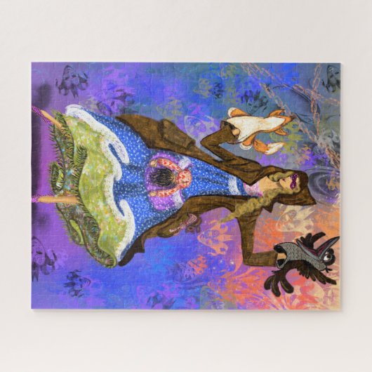 Puppet Theater Girl Puppets Fantasy Fairy Tales Legpuzzel (Horizontaal)