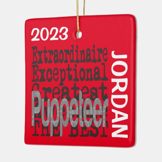 Puppeteer Extraordinaire CUSTOM Keramisch Ornament (Links)