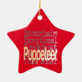 Puppeteer Extraordinaire Keramisch Ornament (Voorkant)