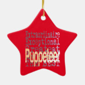 Puppeteer Extraordinaire Keramisch Ornament (Achterkant)
