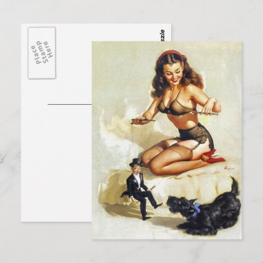 Puppeteer Pin-Up Briefkaart (Voorkant / Achterkant)