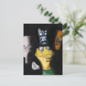 Puppets in the dark ( Erica Crooks puppet art ) Briefkaart (Staand voorkant)