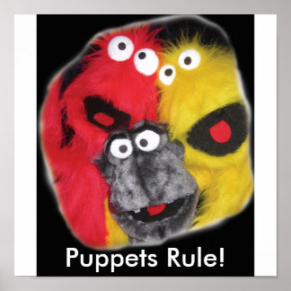 Puppets Rule, poster