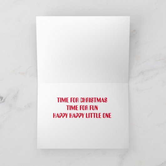 *PUPPETS* WENS JE AAN CHRISTMAS TIME KIND TE KRIJG KAART (Binnen)