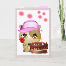 Puppie Birthday Kaart