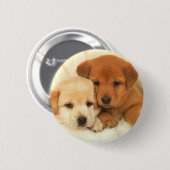 puppies_1 ronde button 5,7 cm (Voorkant /achterkant)