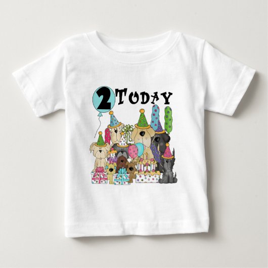 Puppies 2e Verjaardags Bash Tshirts en geschenken (Voorkant)