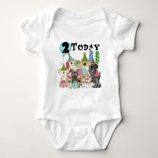 Puppies 2e Verjaardags Bash Tshirts en geschenken (Voorkant)