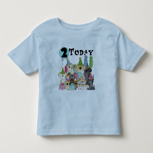 Puppies 2e Verjaardags Bash Tshirts en geschenken (Voorkant)