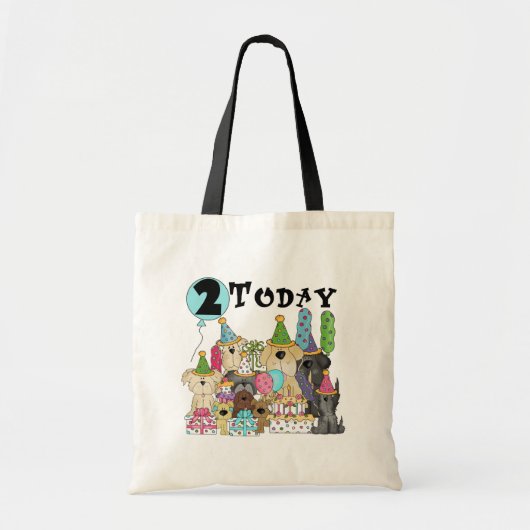 Puppies 2e Verjaardags Bash Tshirts en geschenken Tote Bag (Voorkant)