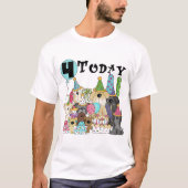 Puppies 4e verjaardag Bash Tshirts en cadeaus (Voorkant)