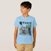 Puppies 4th Birthday Bash Tshirts en geschenken (Voorkant volledig)