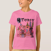 Puppies 4th Birthday Bash Tshirts en geschenken (Voorkant)