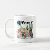 Puppies 4th Birthday Bash Tshirts en geschenken Koffiemok (Links)