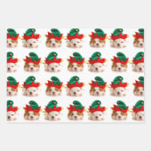 PUPPIES ALS CHRISTMAS WRAPPING FLAT SHEET REEKS VA INPAKPAPIER VEL (Voorkant)